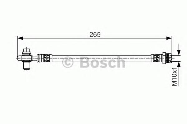 1987481518 Bosch mangueira do freio traseira esquerda