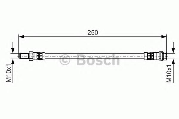 1987481489 Bosch mangueira do freio traseira