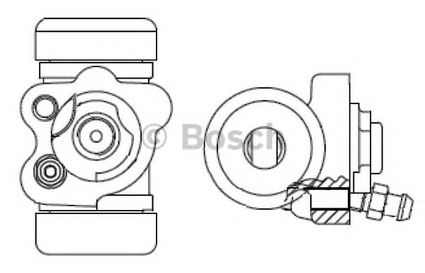 F026002393 Bosch cilindro traseiro do freio de rodas de trabalho