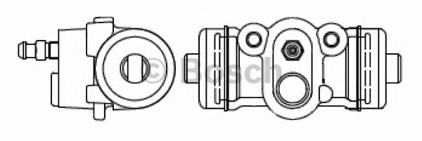 F026002387 Bosch cilindro traseiro do freio de rodas de trabalho