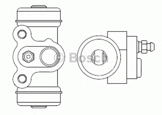 F026002390 Bosch cilindro traseiro do freio de rodas de trabalho