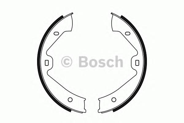 0986487755 Bosch sapatas do freio de estacionamento