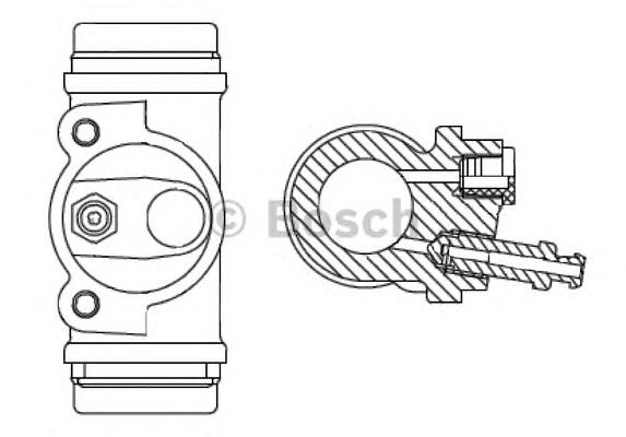 F026002367 Bosch cilindro traseiro do freio de rodas de trabalho