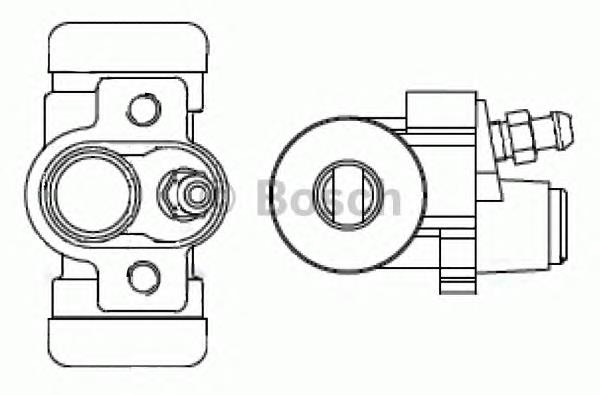 F026002384 Bosch cilindro traseiro do freio de rodas de trabalho