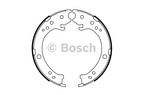 0986487765 Bosch sapatas do freio de estacionamento