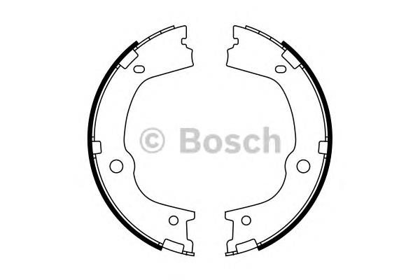 0986487776 Bosch sapatas do freio de estacionamento