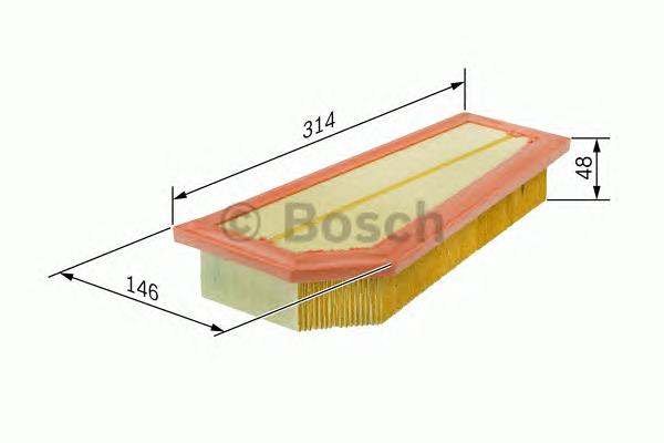 F026400134 Bosch filtro de ar