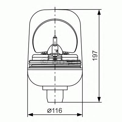 AZ44705 John Deere sinal luminoso rotativo