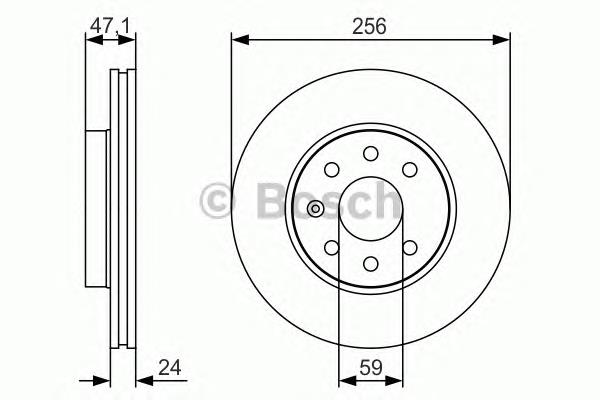 Передние тормозные диски 0986479S65 Bosch