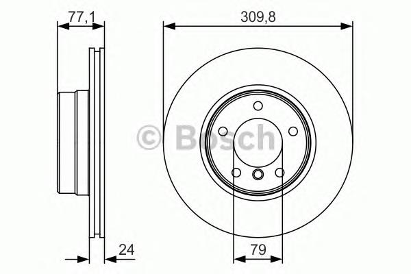 0986479S29 Bosch disco do freio dianteiro