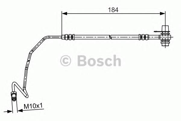 1987481534 Bosch mangueira do freio traseira esquerda