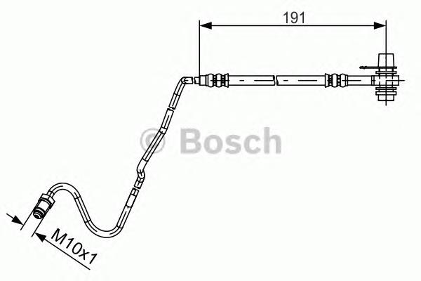 1987481537 Bosch mangueira do freio traseira direita