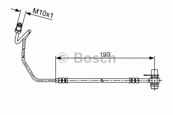 1987481535 Bosch mangueira do freio traseira direita