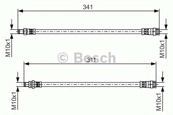 Купить LH7680 Delphi Задний тормозной шланг