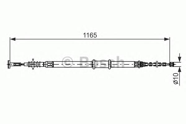 46511039 Fiat/Alfa/Lancia cabo do freio de estacionamento traseiro esquerdo