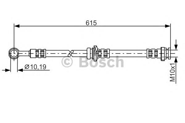 1987476997 Bosch mangueira do freio traseira direita