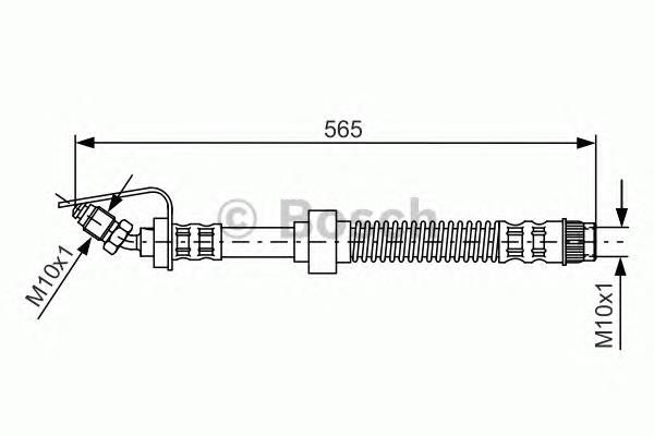 1987476906 Bosch mangueira do freio dianteira