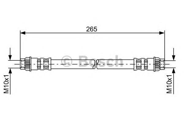 1987476915 Bosch mangueira do freio traseira esquerda