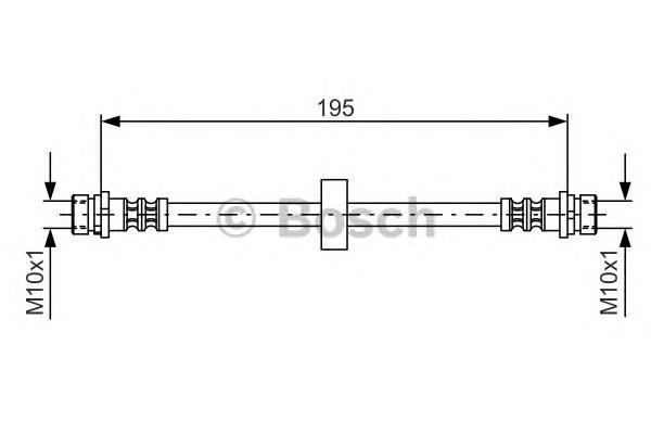 1987476884 Bosch mangueira do freio traseira