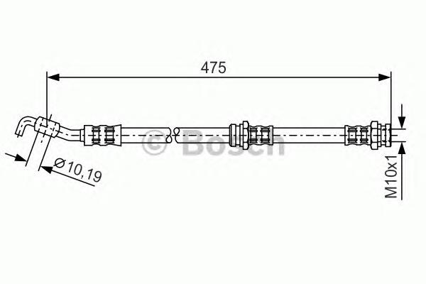 Mangueira do freio dianteira 1987476902 Bosch