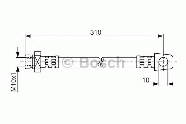 1 987 476 957 Bosch mangueira do freio dianteira