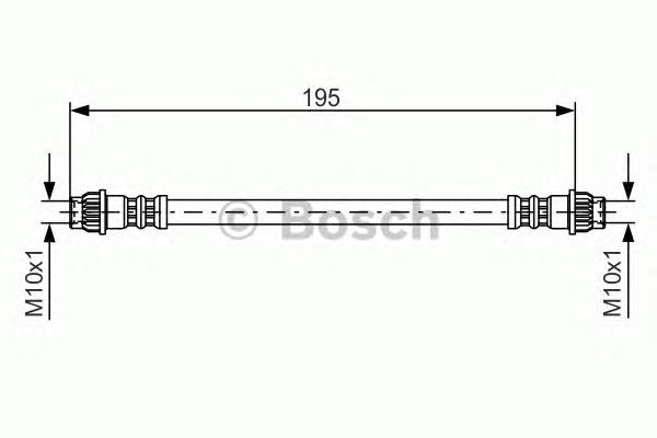 1987476956 Bosch mangueira do freio traseira