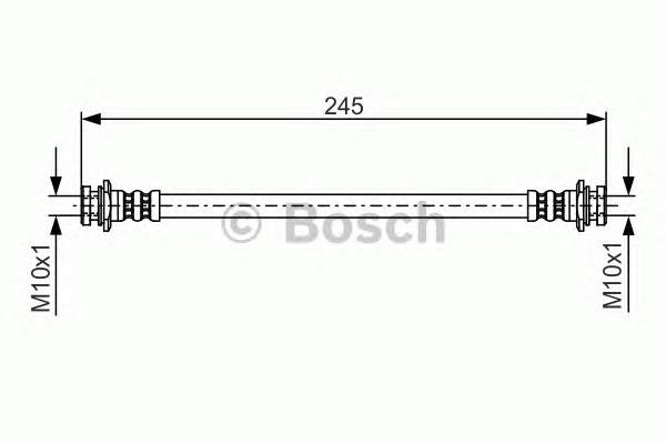 1987476969 Bosch mangueira do freio traseira