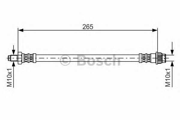 1987476948 Bosch mangueira do freio dianteira