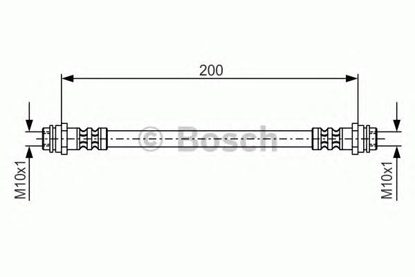 1987476946 Bosch mangueira do freio traseira