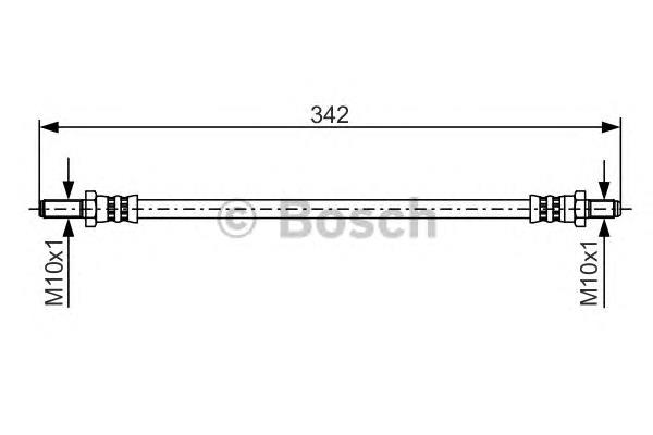 1 987 481 348 Bosch mangueira do freio traseira