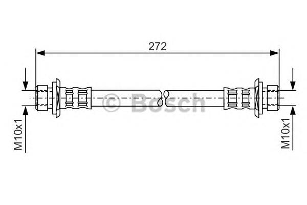 Mangueira do freio dianteira 1987481307 Bosch