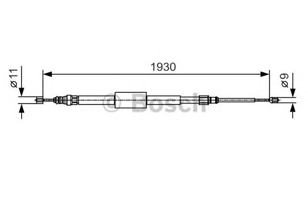 Задний трос ручника Bosch 1987482011 цена, от 15.84 USD
