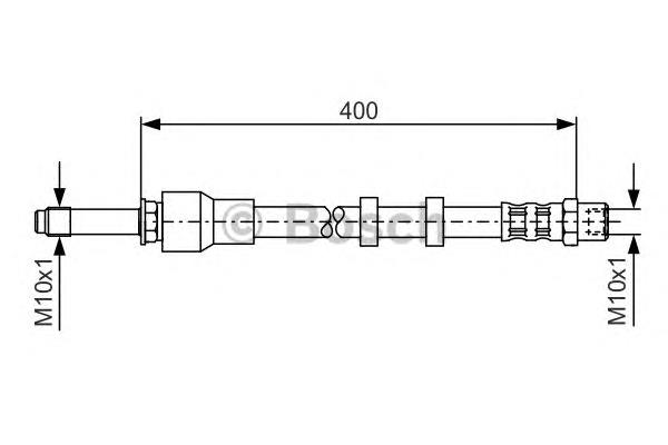 Mangueira do freio dianteira 1987481296 Bosch