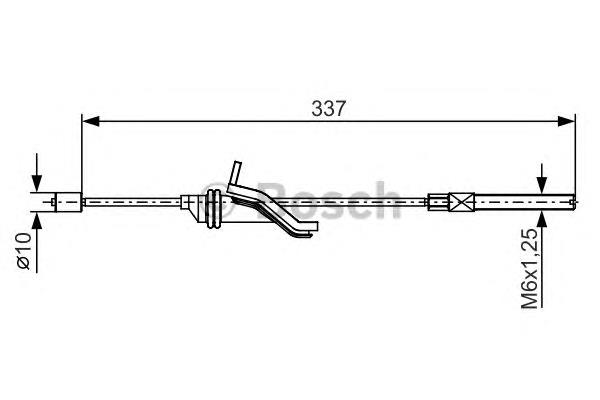 1987482188 Bosch cabo do freio de estacionamento dianteiro