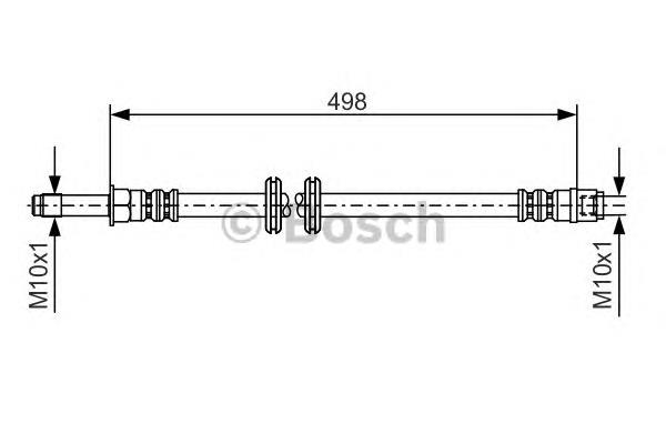 1987481006 Bosch mangueira do freio dianteira