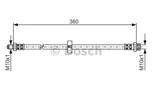 1987481002 Bosch mangueira do freio traseira