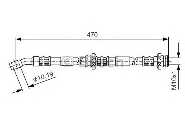 Mangueira do freio dianteira 1987481149 Bosch