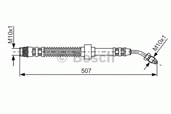 1987481150 Bosch mangueira do freio dianteira