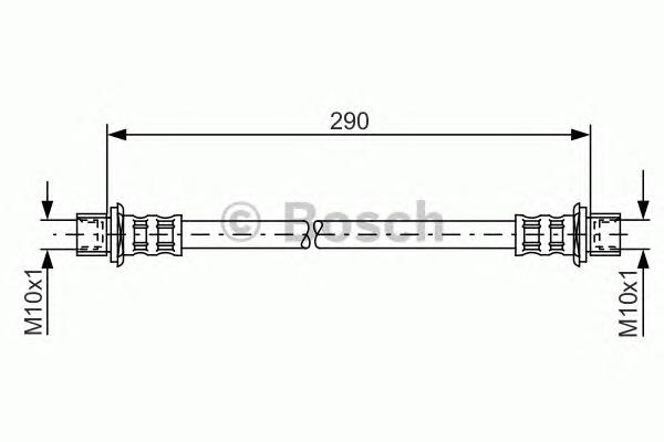 1987481154 Bosch mangueira do freio dianteira