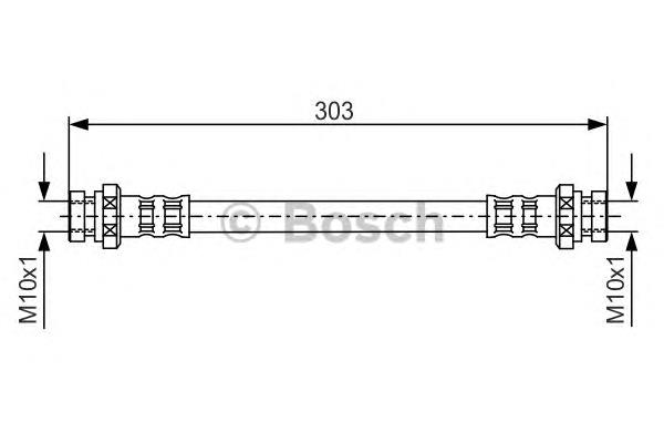 1987481164 Bosch mangueira do freio traseira