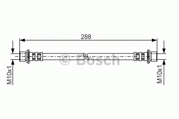 1987481129 Bosch mangueira do freio dianteira