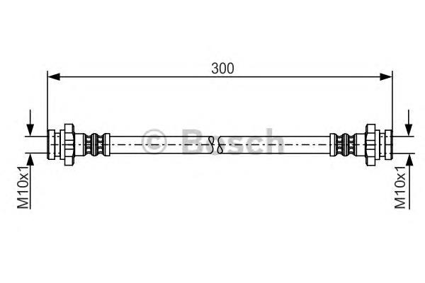 1987481195 Bosch mangueira do freio dianteira