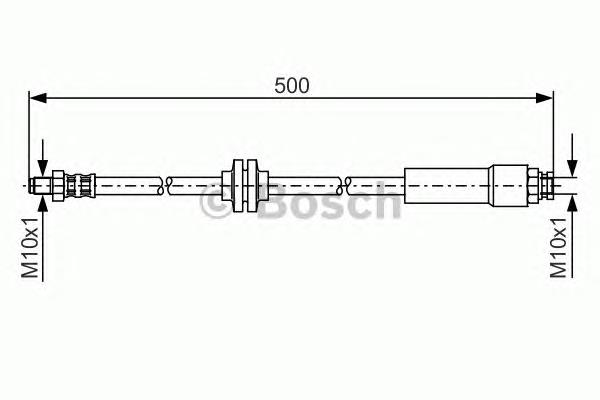 1987481172 Bosch mangueira do freio dianteira