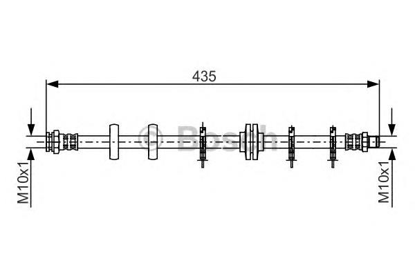 1987481189 Bosch mangueira do freio dianteira