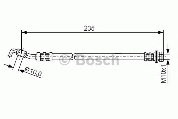 1987481177 Bosch mangueira do freio dianteira