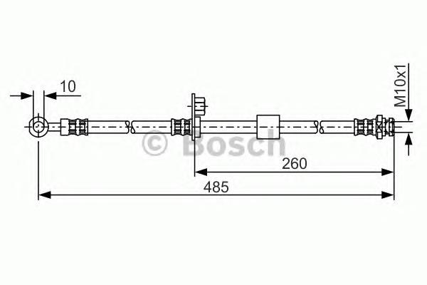 1987481054 Bosch mangueira do freio dianteira