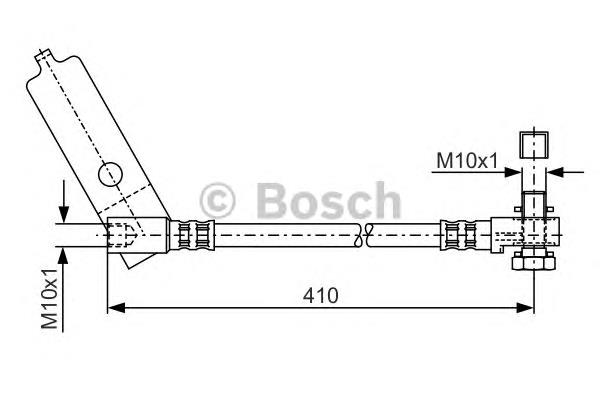 1987481046 Bosch mangueira do freio dianteira esquerda