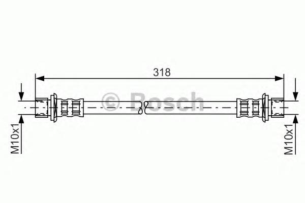 1987481062 Bosch mangueira do freio traseira