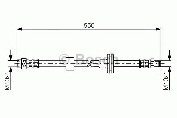 1987481056 Bosch mangueira do freio dianteira