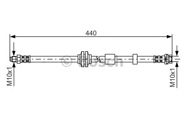 1987481059 Bosch mangueira do freio dianteira